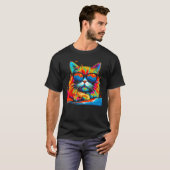 Persian Cat Summer Party T-shirt (Voorkant volledig)