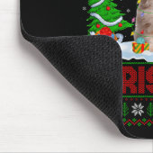 Persian Cat Ugly Xmas Sweater Funny Animal Lights Muismat (Hoek)