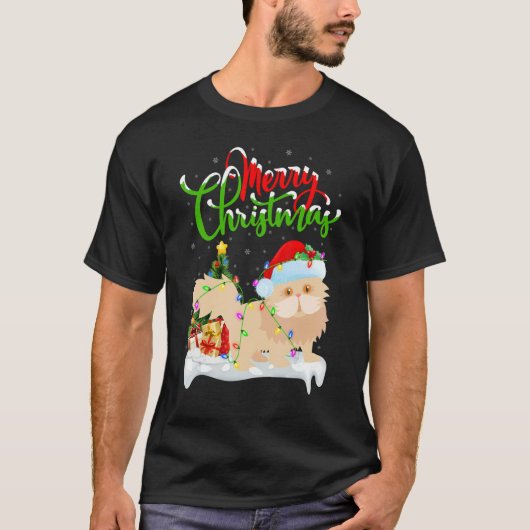 Persian Cat   Xmas Decorations Persian Cat Christm T-shirt (Voorkant)