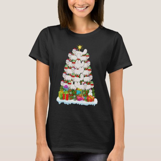 Persian Cat Xmas Holiday Persian Cat Christmas T T-shirt (Voorkant)
