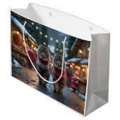 Persian Cats Christmas Snow Holiday Groot Cadeauzakje (Achterkant Gekanteld)