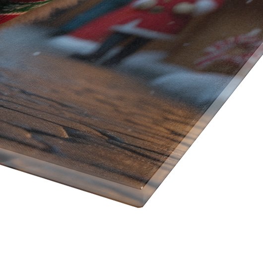 Persian Cats Christmas Snow Holiday Snijplank (Hoek)