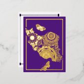 Persian Eid Mobarak Folie Briefkaart (Voorkant / Achterkant)