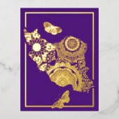 Persian Eid Mobarak Folie Briefkaart (Voorkant)