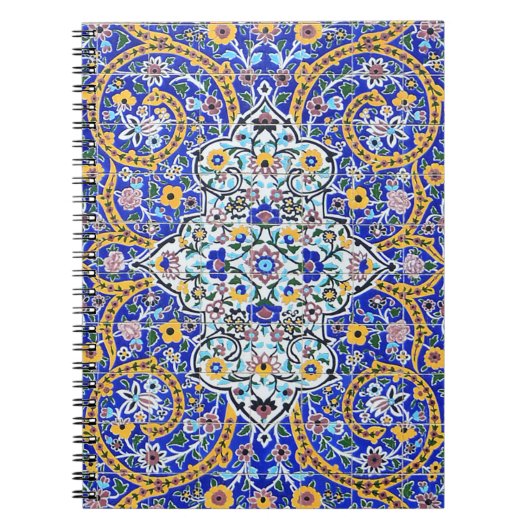 Persian elaborate tiled mural notitieboek (Voorkant)