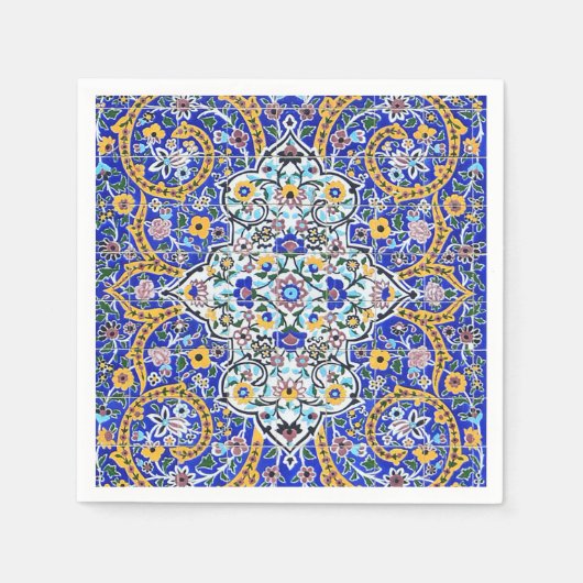 Persian elaborate tiled mural servet (Voorkant)