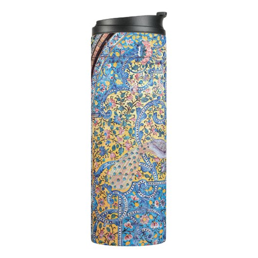 Persian elaborate tiled mural thermosbeker (Gedraaid links)