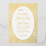 Persian Girih Artistic Laced Islamic Wedding Folie Uitnodiging<br><div class="desc">Beautiful invitations and stationery for special occasions and festivals are available in both physical and digital formats. We can extend any design into matching items such as RSVP cards,  labels,  envelopes,  and more. Customization is available upon request. Looking forward to hearing from you!</div>