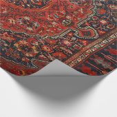 Persian Joshan Red Rusty Blue Cadeaupapier (Hoek)