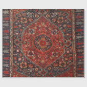 Persian Joshan Red Rusty Blue Cadeaupapier (Vlak)