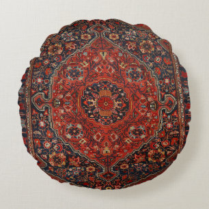 Persian Joshan Red Rusty Blue Rond Kussen
