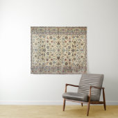 Persian Kashan Dusty Baby Blue  Wandkleed (In Situ (horizontaal))