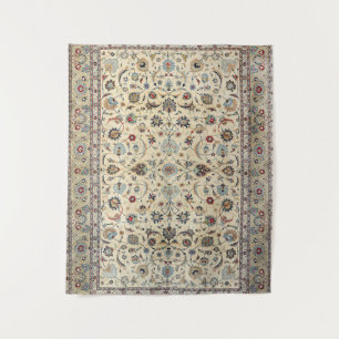 Persian Kashan Dusty Baby Blue  Wandkleed