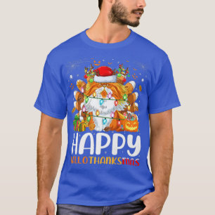 Persian Kat Liefhebber Halloween Kerstmis Gelukkig T-shirt