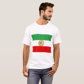 Persian Lion And Sun Flag Crown Iranian Patriotic T-shirt (Voorkant volledig)