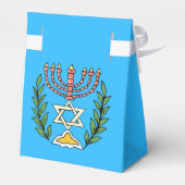 Persian Magen David Menorah Bedankdoosjes (Achterkant)