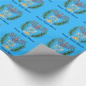 Persian Magen David Menorah Cadeaupapier (Hoek)