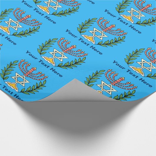 Persian Magen David Menorah Cadeaupapier (Hoek)