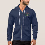 Persian Magen David Menorah Hoodie<br><div class="desc">This image was adapted from an antique Persian Jewish tile and features a menorah with a Magen David (Star of David) framed by olive branch. De onvolkomenheden van het origineel,  hand-painted image have been preserved.</div>