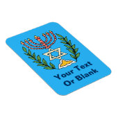 Persian Magen David Menorah Magneet (Rechterzijde)