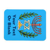 Persian Magen David Menorah Magneet (Horizontaal)