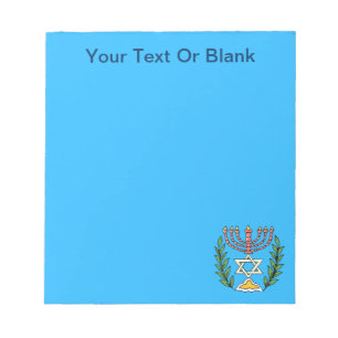 Persian Magen David Menorah Notitieblok