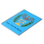 Persian Magen David Menorah Notitieboek (Linkerzijde)