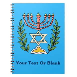 Persian Magen David Menorah Notitieboek