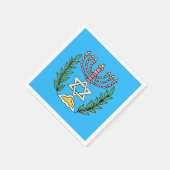 Persian Magen David Menorah Servetten (Hoek)