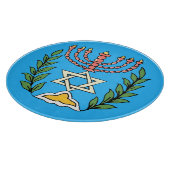 Persian Magen David Menorah Snijplank (Hoek)