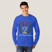 Persian Magen David Menorah T-shirt (Voorkant volledig)