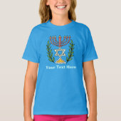 Persian Magen David Menorah T-shirt (Voorkant)