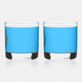 Persian Magen David Menorah Whisky Glas (Links)