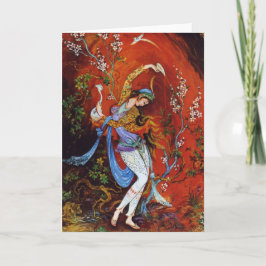Persian Miniature Dancing Nymph Kaart