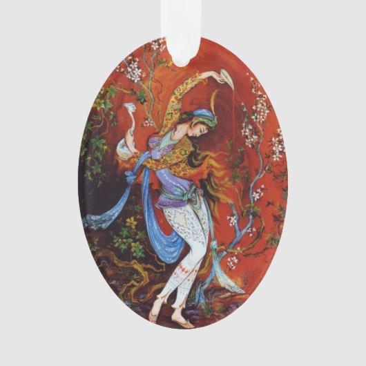 Persian Miniature Dancing Nymph Ornament (voorkant)