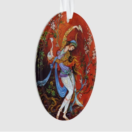 Persian Miniature Dancing Nymph Ornament (voorkant)