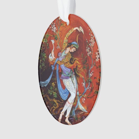 Persian Miniature Dancing Nymph Ornament (voorkant)