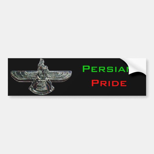 Persian Pride Farvahar Bumpersticker (Voorkant)