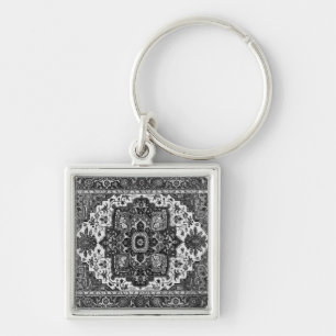PERSIAN RUG - Black & White Sleutelhanger