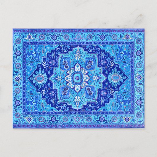 PERSIAN RUG - blauw Briefkaart (Voorkant)