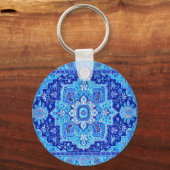 PERSIAN RUG - blauw Sleutelhanger (Voorkant)