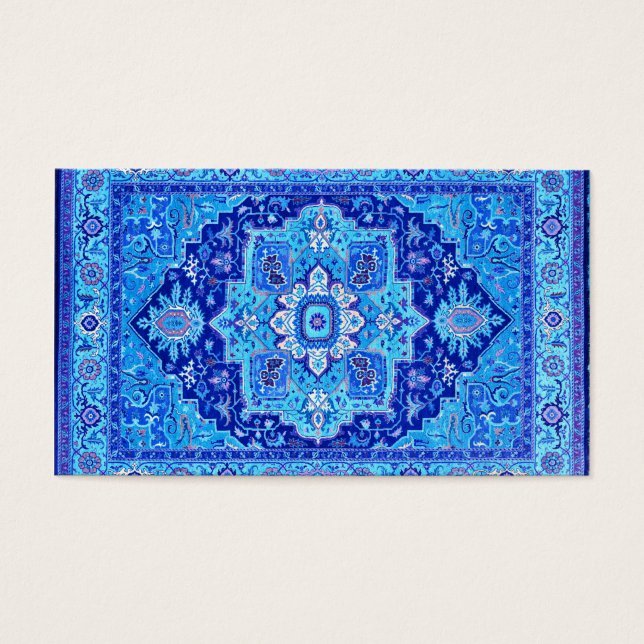 PERSIAN RUG - blauw Visitekaartjes (Voorkant)