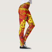 PERSIAN RUG - Rood en geel Leggings (Rechts)