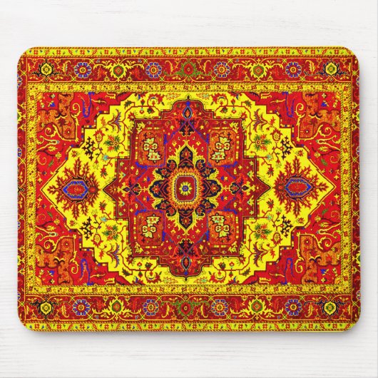 PERSIAN RUG - Rood en geel Muismat (Voorkant)