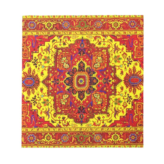 PERSIAN RUG - Rood en geel Notitieblok (Voorkant)