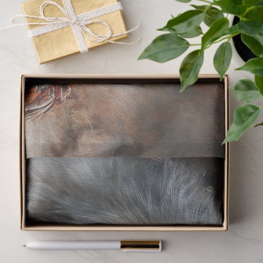 Persian Rug White Wolf Portrait Tissuepapier (Geschenk)