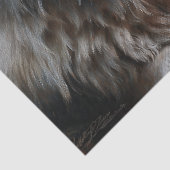 Persian Rug White Wolf Portrait Tissuepapier (Detail)