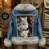 Persian Rug White Wolf Portrait Tissuepapier