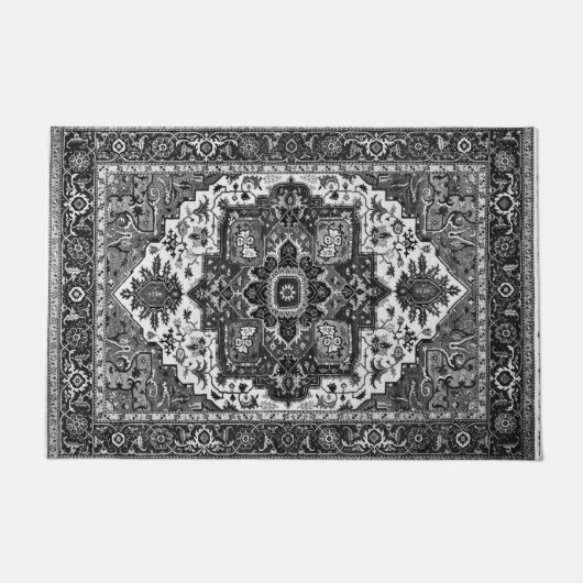 PERSIAN RUG - zwart Deurmat (Voorkant)