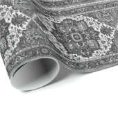 PERSIAN RUG - zwart-wit Cadeaupapier (Rol Hoek)